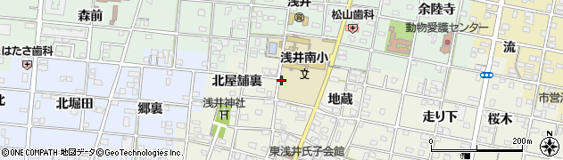 愛知県一宮市浅井町東浅井地蔵370周辺の地図