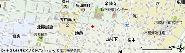 愛知県一宮市浅井町東浅井地蔵12周辺の地図