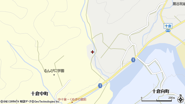 〒629-1242 京都府綾部市十倉名畑町の地図