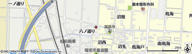 愛知県一宮市木曽川町門間沼奥38周辺の地図