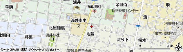 愛知県一宮市浅井町東浅井地蔵2周辺の地図