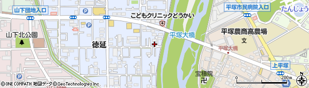 神奈川県平塚市徳延597周辺の地図