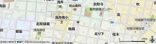 愛知県一宮市浅井町東浅井地蔵5周辺の地図