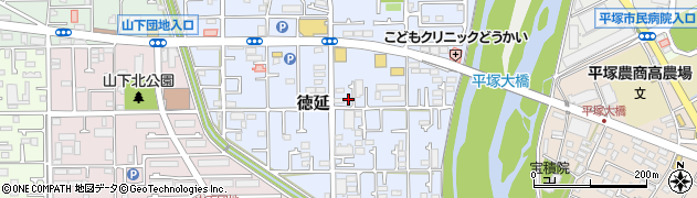 神奈川県平塚市徳延587周辺の地図