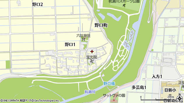 〒503-0985 岐阜県大垣市野口の地図