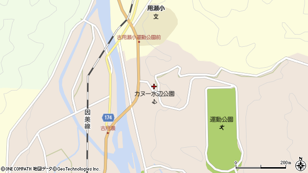 〒689-1221 鳥取県鳥取市用瀬町古用瀬の地図