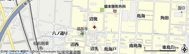 愛知県一宮市木曽川町門間沼奥68周辺の地図