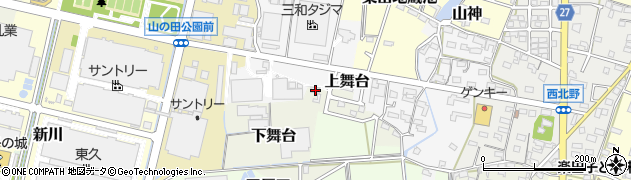 愛知県犬山市下舞台70周辺の地図