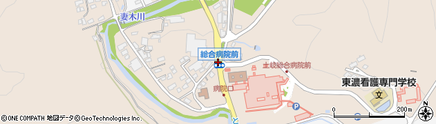 総合病院前周辺の地図