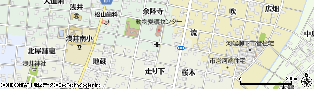 愛知県一宮市浅井町西海戸余陸寺63周辺の地図