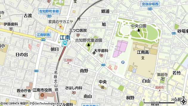 〒483-8175 愛知県江南市北野町天神の地図