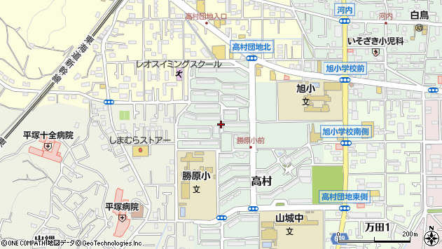 〒254-0914 神奈川県平塚市高村の地図
