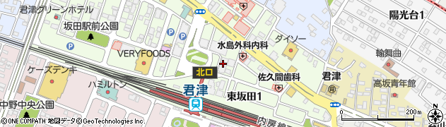 京葉銀行君津支店周辺の地図