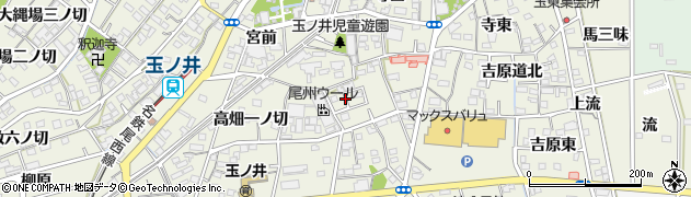 愛知県一宮市木曽川町玉ノ井稲荷浦周辺の地図