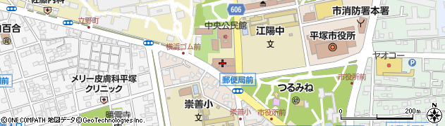 平塚郵便局集荷周辺の地図