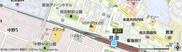 東京スター銀行ベリーフーズ尾張屋君津店 ＡＴＭ周辺の地図