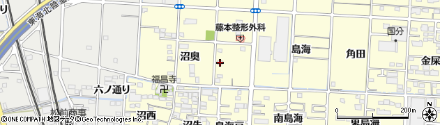 愛知県一宮市木曽川町門間沼奥102周辺の地図