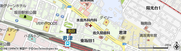 薬局スミレ君津店周辺の地図