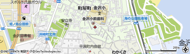 神奈川県横浜市金沢区町屋町22周辺の地図