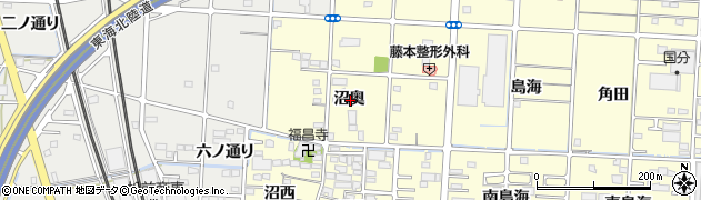 愛知県一宮市木曽川町門間沼奥周辺の地図