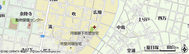 愛知県一宮市浅井町河端（一本松）周辺の地図