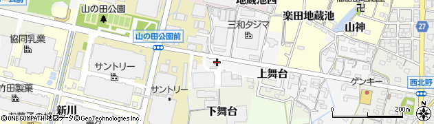 愛知県犬山市上舞台84周辺の地図