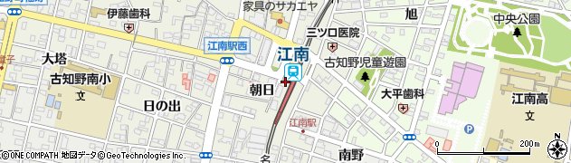 九州小町　江南駅前店周辺の地図
