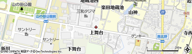 愛知県犬山市上舞台18周辺の地図
