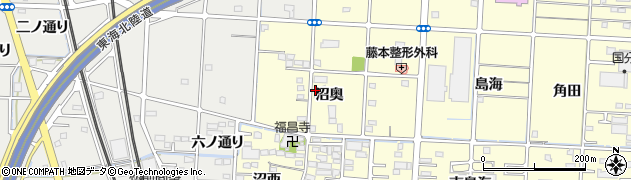 愛知県一宮市木曽川町門間沼奥70周辺の地図