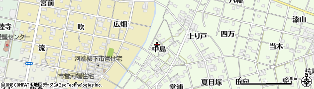 愛知県一宮市瀬部（中島）周辺の地図