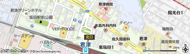 千年の宴 君津北口駅前店周辺の地図