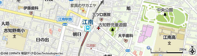 愛知県江南市古知野町瑞穂72周辺の地図