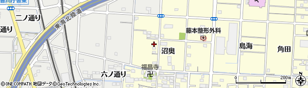 愛知県一宮市木曽川町門間沼奥18周辺の地図