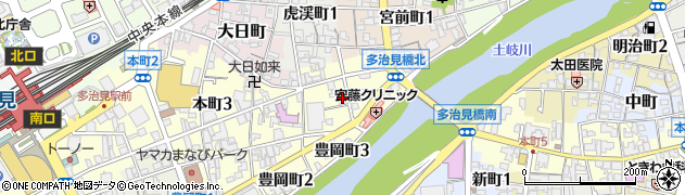 東濃信用金庫本町支店周辺の地図