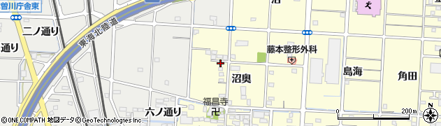 愛知県一宮市木曽川町門間沼奥17周辺の地図