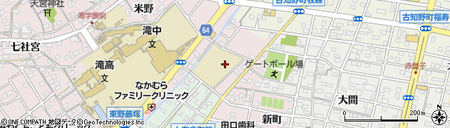 愛知県江南市大間町新町周辺の地図