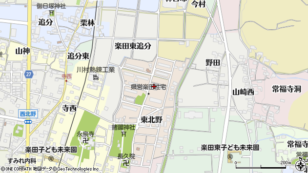 〒484-0868 愛知県犬山市東北野の地図