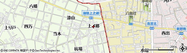 愛知県一宮市瀬部（上ノ郷）周辺の地図