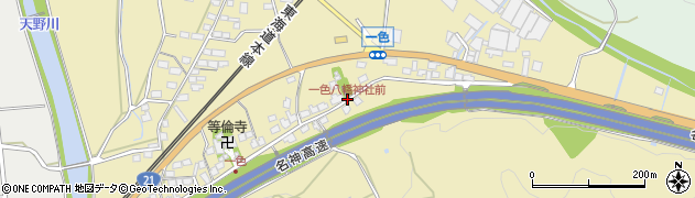 一色八幡神社前周辺の地図