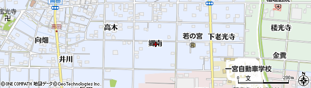 愛知県一宮市島村郷南周辺の地図