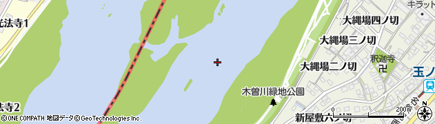 木曽川周辺の地図