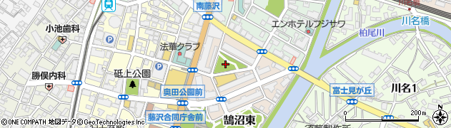 奥田三角公園周辺の地図