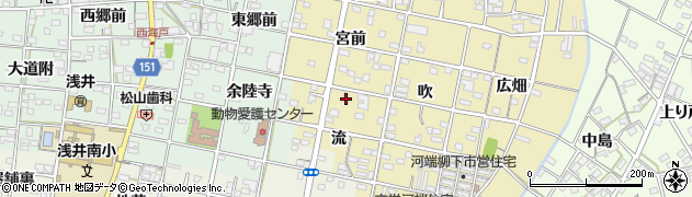 愛知県一宮市浅井町河端流12周辺の地図