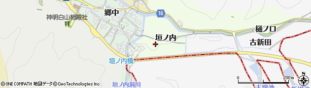 愛知県犬山市垣ノ内周辺の地図