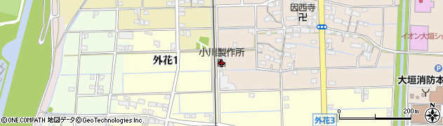 株式会社小川製作所　外野工場周辺の地図