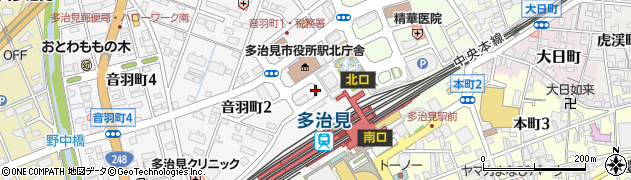名鉄協商多治見駅北駐車場周辺の地図