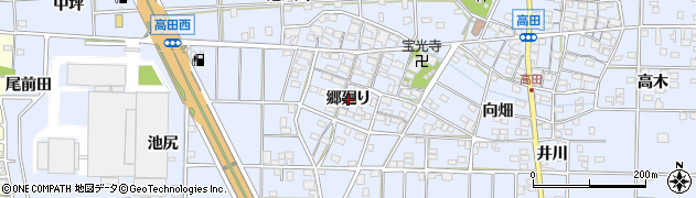 愛知県一宮市高田（郷廻り）周辺の地図