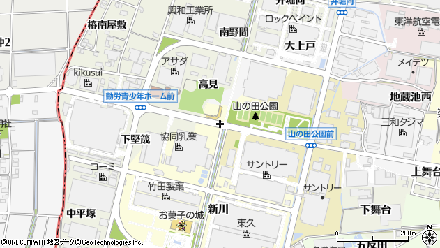 〒484-0951 愛知県犬山市八反田の地図