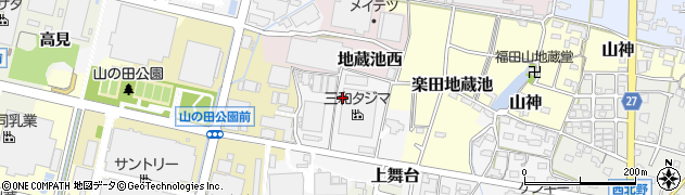 愛知県犬山市上舞台周辺の地図