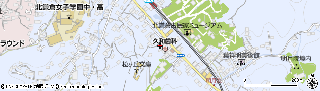 北鎌倉サイクルパーク周辺の地図